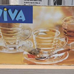 New, Duralex 12pc Tea Set. PLEASE READ DESCRIPTION