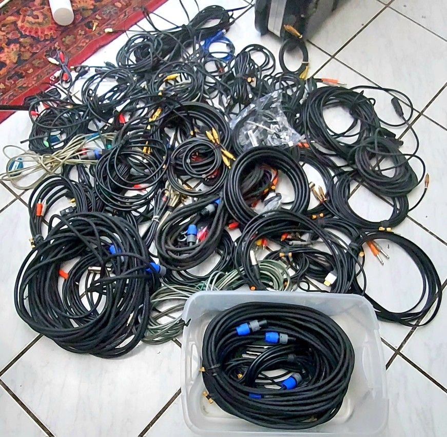 Recording Studio Audio Cables !! 100 Or Best Offer !! for Sale in