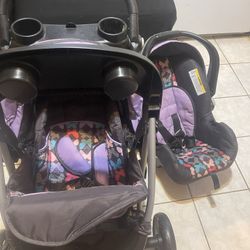 Car seat And Scroller Combo 