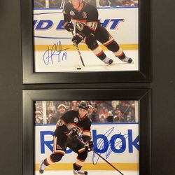 Chicago Blackhawks Patrick Kane And Jonathan Toews Autographed Photos
