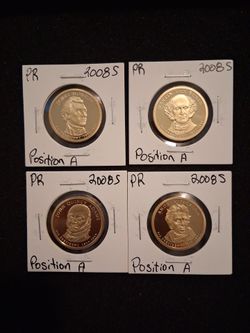 2008 Presidential Proof Dollars