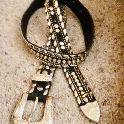 Kippys Genuine Cowgirl belt, Authentic Bejeweled Soft leather