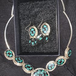 Artisan Jewelry Necklace and earrings