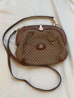 SUPER RARE VINTAGE 80s Paolo Gucci shoulder bag