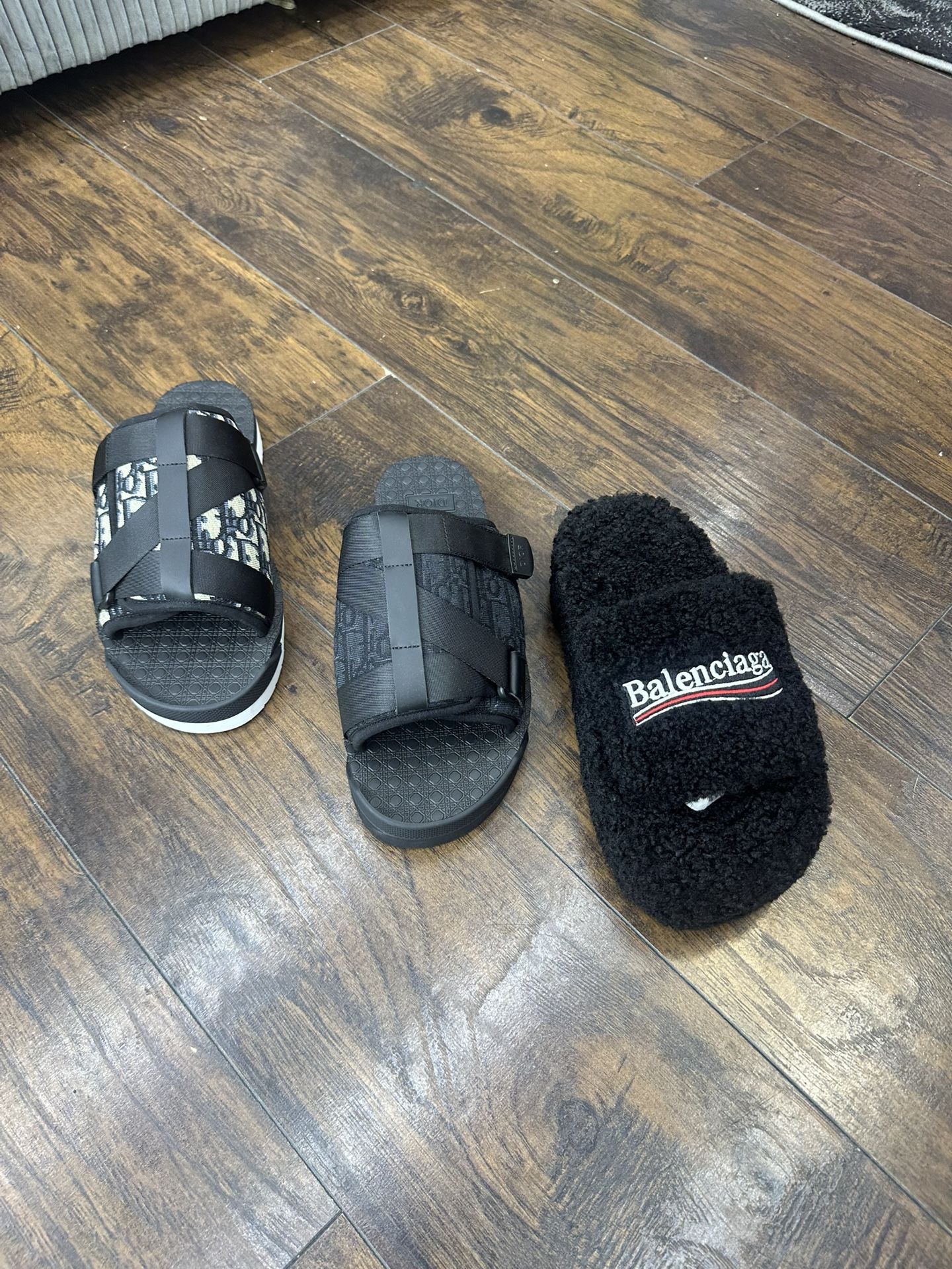 Balenciaga And Dior Slides