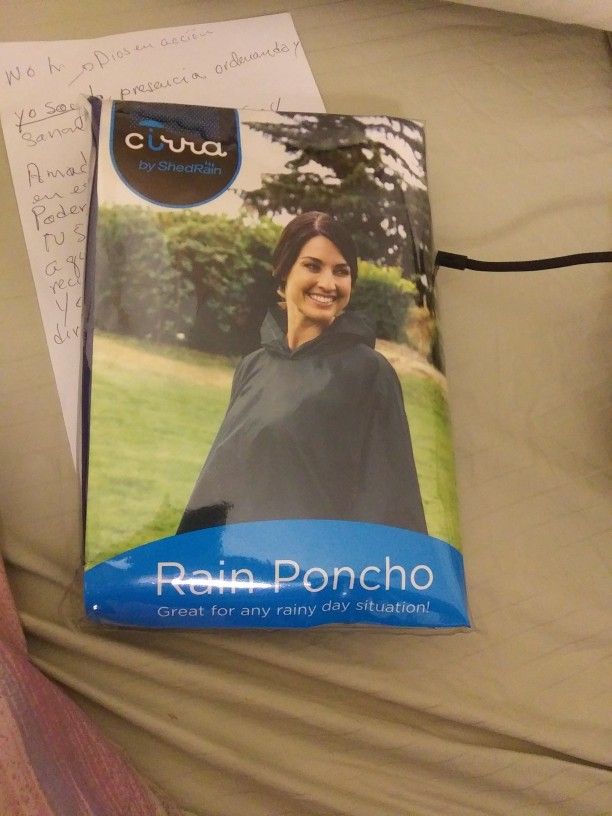Rain Poncho Great Any Rainy Way Situation
