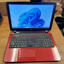 Fixed Price: HP RED 15.6" Notebook Intel Quad Core/ 8GB/ 128GB SSD WIN 11 #5751