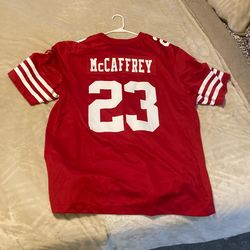 Christian McCaffrey San Francisco 49ers away jersey