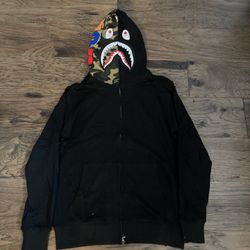 Black Bape Hoodie Large New 