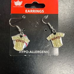 SAN Francisco Giants Jersey Earrings 