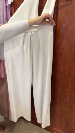 Cream Halter Jumpsuit – Elegant Wide Leg