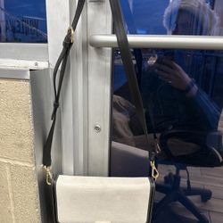 FRAME Italy Canvas & Leather Crossbody Bag – Gold Hardware, Excellent