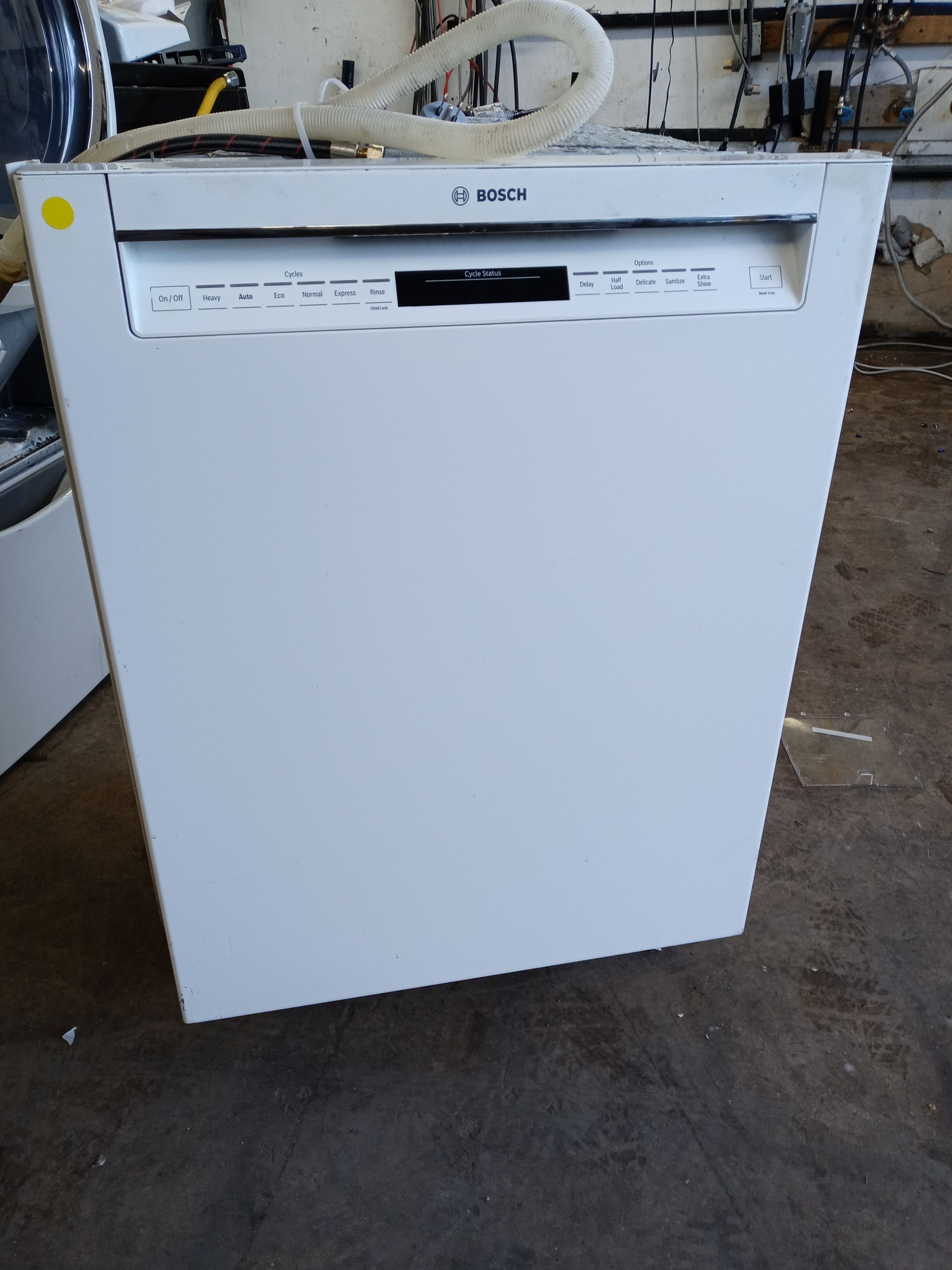 Bosch white dishwasher with stainless tub - Free delivery