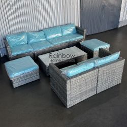 10pc Outdoor Patio Furniture Sectional Set
