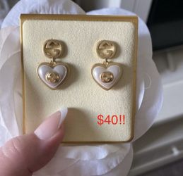 Gucci Heart Earrings ONLY $40!!
