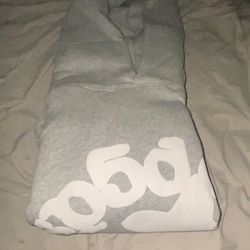 Grey beluga Sp5der hoodie