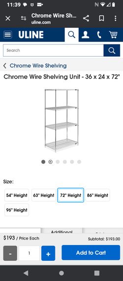 commercial metal shelf