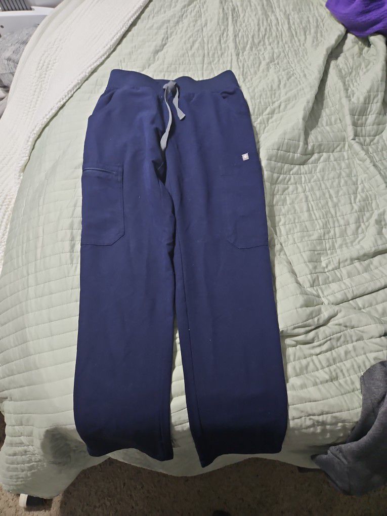 XXS Figs Navy Blue Scrub Pants 