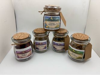 🌙 Spiritual Bundle – Florida Water + 4 Intention Jars | Protection, Prosperity, Self-Love & Calm