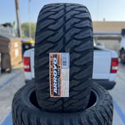 Lt33x12.50r22 ARROYO MT NEW TIRES ALL 4 INSTALLED AND BALANCED INCLUDED LLANTAS NUEVAS ✅‼️⚠️