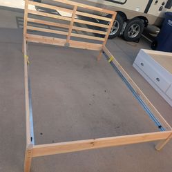 Ikea Wood Full Bed Frame-READY FOR PICK UP