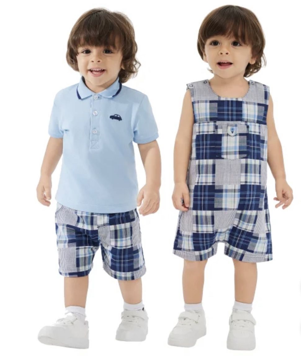 NWT baby boy 100% cotton 3pcs outfit set size 24M
