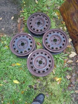 Set Of 14" Honda Civic Steel Wheels