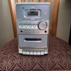 JVC Mini radio, Cd, and Cassette Player 