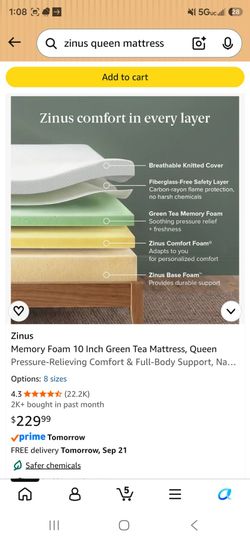 Queen bedframe and matress