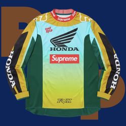 Supreme Honda Fox Racing Moto Jersey Top (Large)