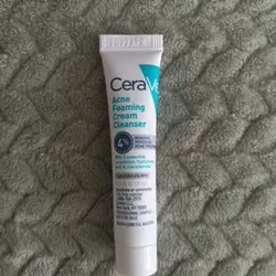 CeraVe Acne Foaming Cleanser 4% Benzoyl Peroxide Travel Size 0.34 oz