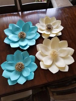 Paper flowers and paper roses