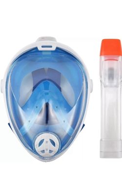 Aquatics HydroAir Full Face Snorkeling Mask S/M Durable Shatter-Resistant