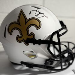 Darren Sproles Auto Full Sized Saints Lunar Eclipse Replica Speed Helmet w/COA