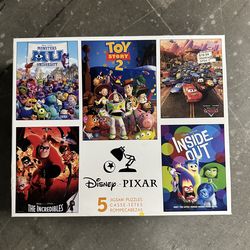 5 Jigsaw Puzzles - Disney & Pixar