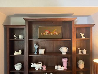 Large Wood Wall Unit Bookcase