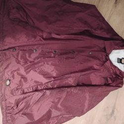 Dickies Snap On Front Linned Windbreaker Nylon Couches Jacket 
