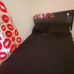 Full Bed With Charging Station 