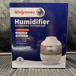 NEW - Walgreens Ultrasonic Half Gallon Humidifier