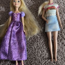 Rapunzel And Barbie Doll 