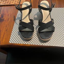 Women’s Black Tommy Hilfiger Wedge sandals size 9