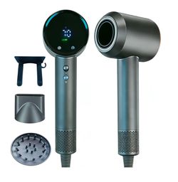 ion Hair Dryer high Speed brushless Motor with Blow Dryer Diffuser,1400W Ultra-Fast Dryer,Ultra-Ligh, Low Noise,Intelligent LCD Display,for Women/Girl