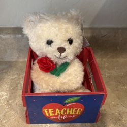 Teacher Appreciation Box And Stuffed Animal – New 