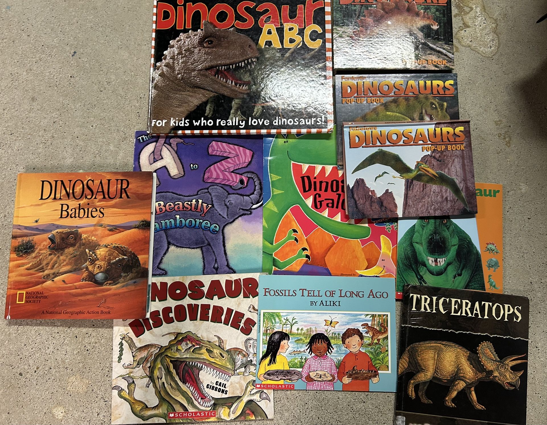 Dinosaur books bundle of 11 including pop ups