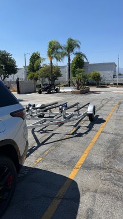 Double jetski trailer