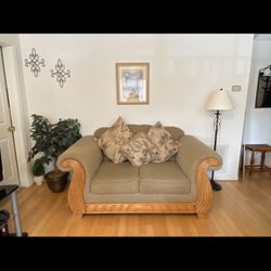 Light Brown Two Seater And Three Seater Couch