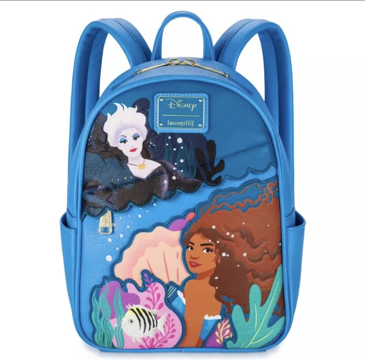 The little mermaid Loungefly mini backpack-Live action film NWT