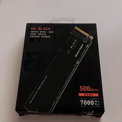 WD Black SN850 500GB Gen4 NVMe SSD – Brand New Sealed 