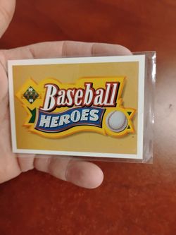 Vintage Baseball Heroes card