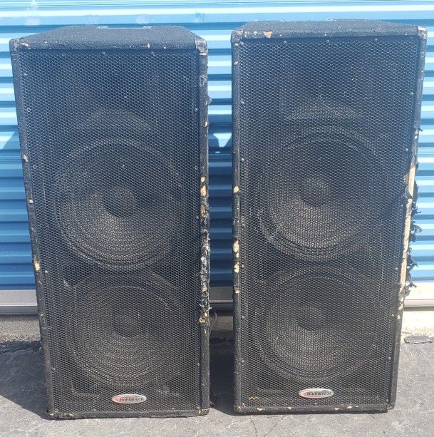Harbinger HX152 Dual 15"s PA Speaker Pair